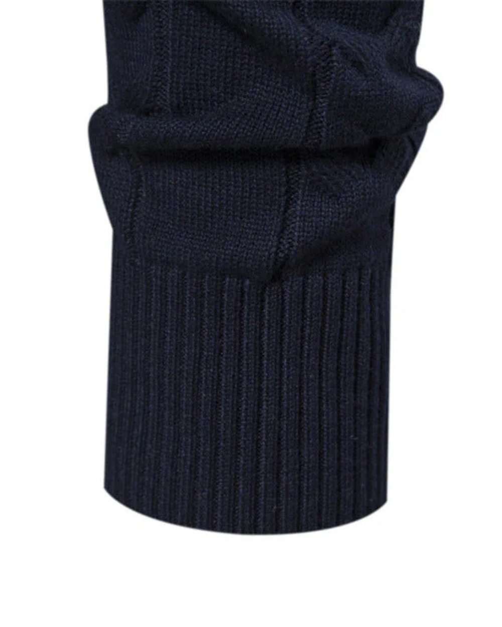 Frederico Baumwollpullover mit Reißverschluss und Muster