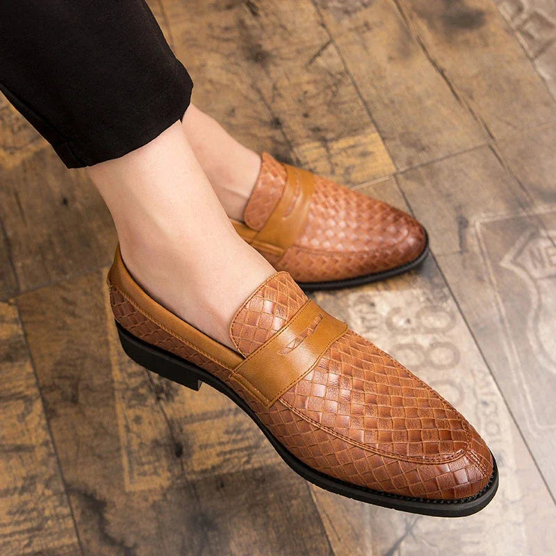 Elegante gewebte Loafers