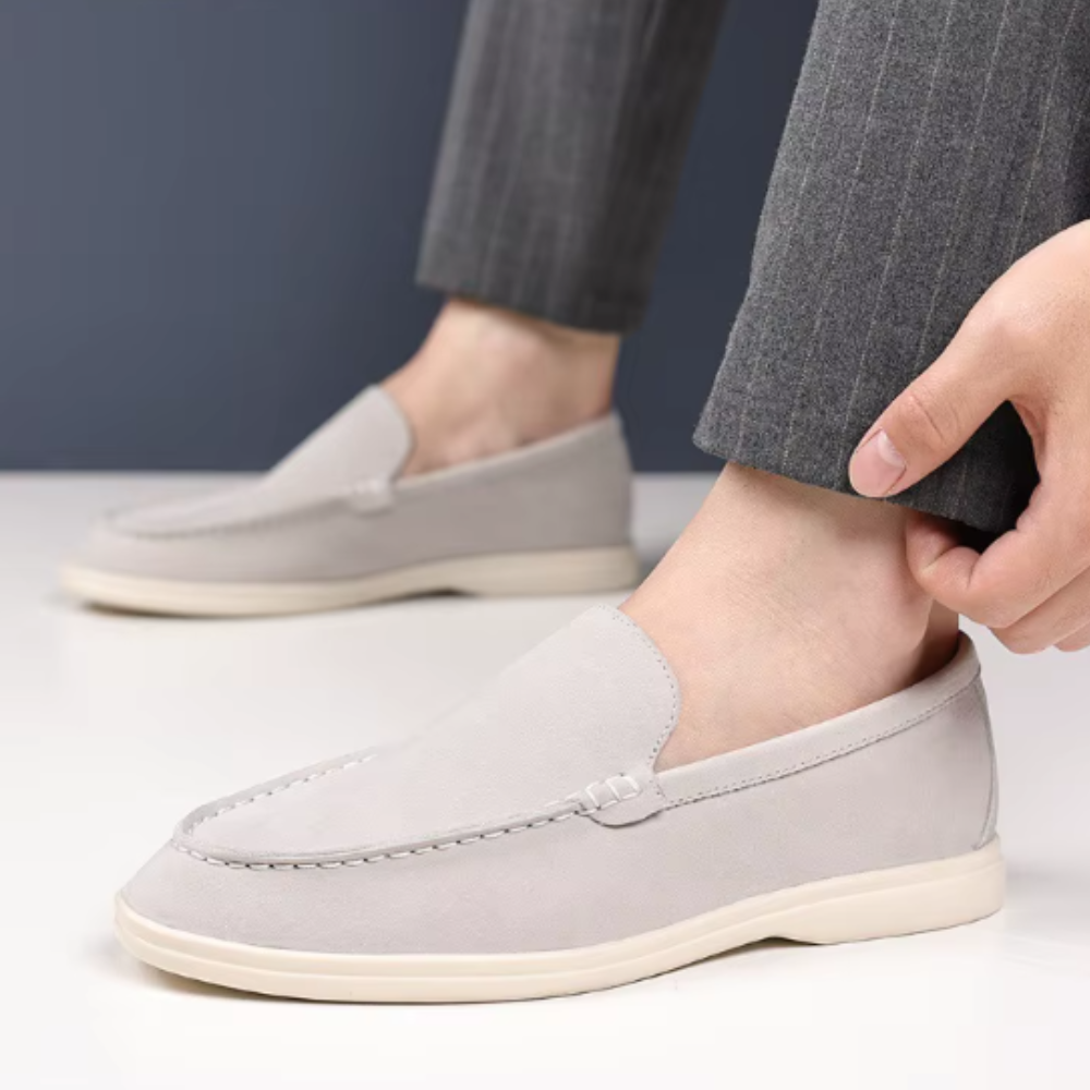 Klassische Wildleder-Loafer