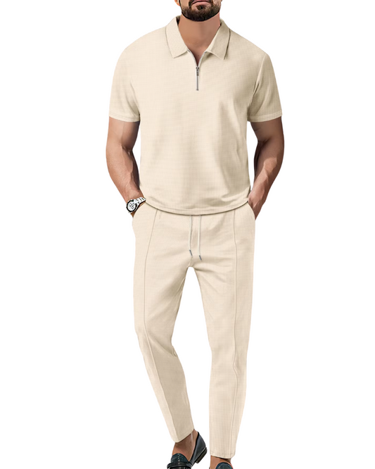 2 Stück Zip Polo Set