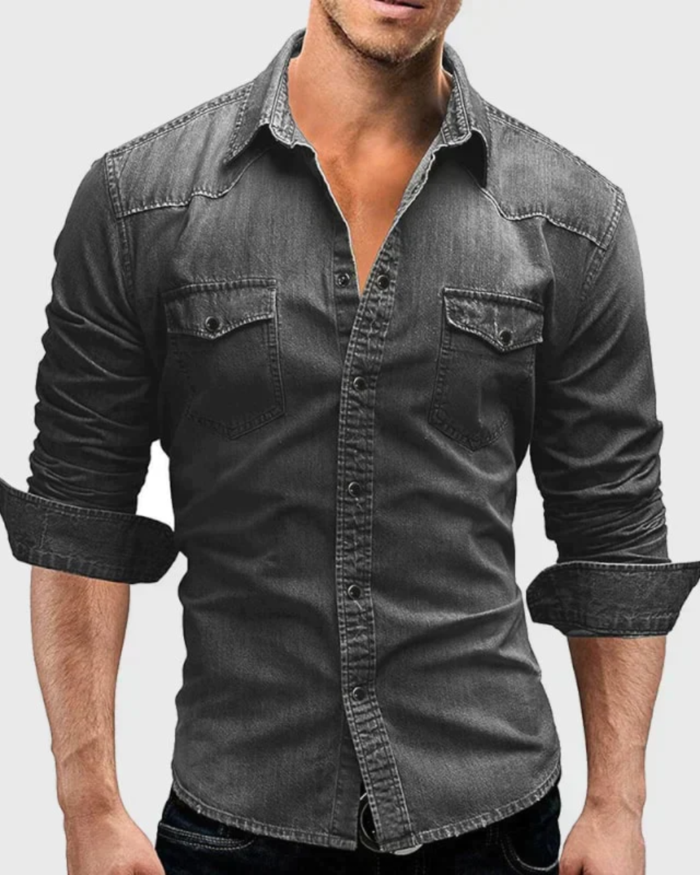 Denim-Hemd