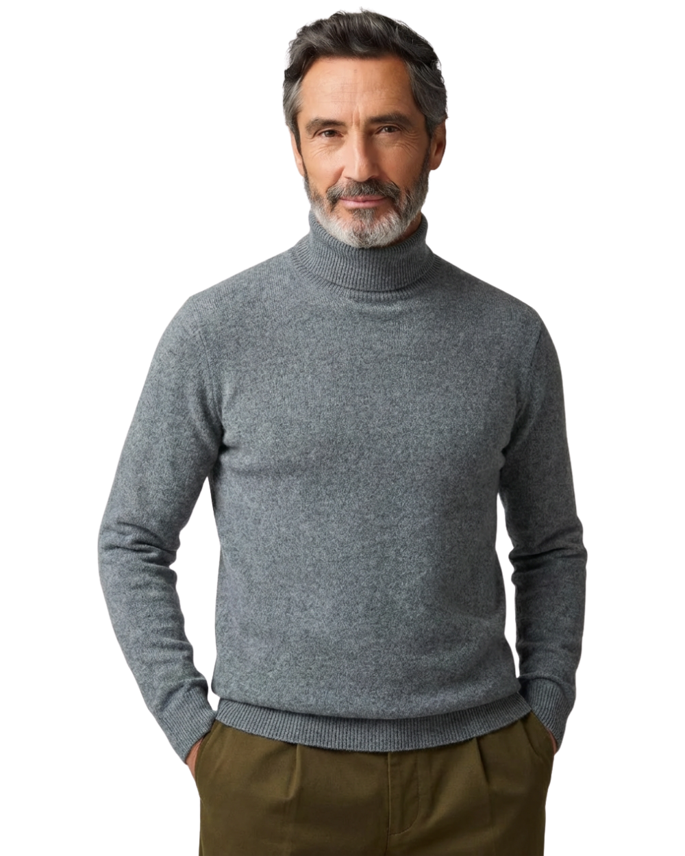 Eleganter Kaschmir-Rollkragenpullover