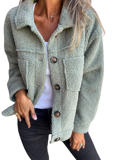Warme kurze Frühlingsjacke