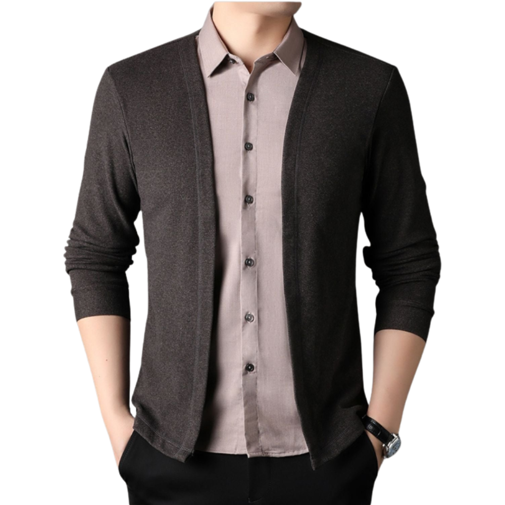 2-in-1-Shirt und Strickjacke