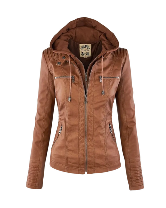 Vegane Lederjacke