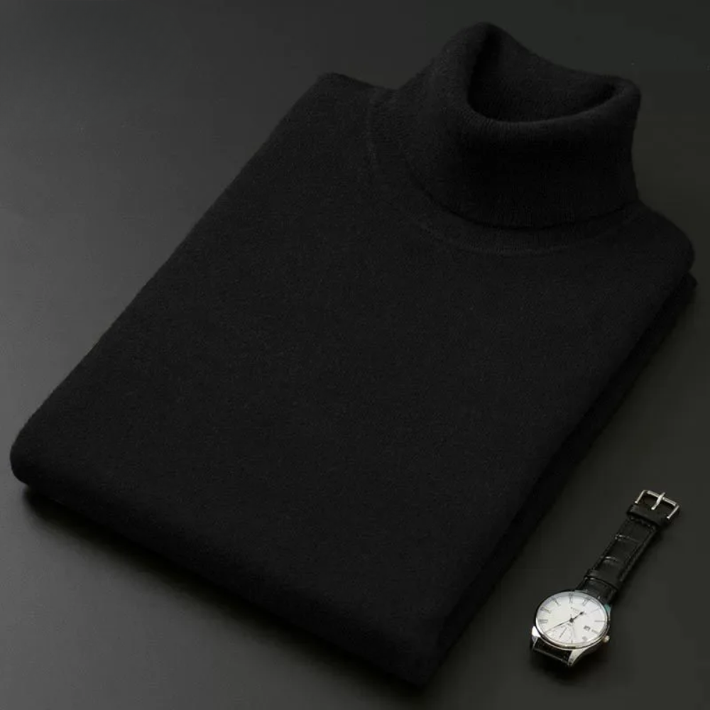 Eleganter Rollkragenpullover aus Baumwolle