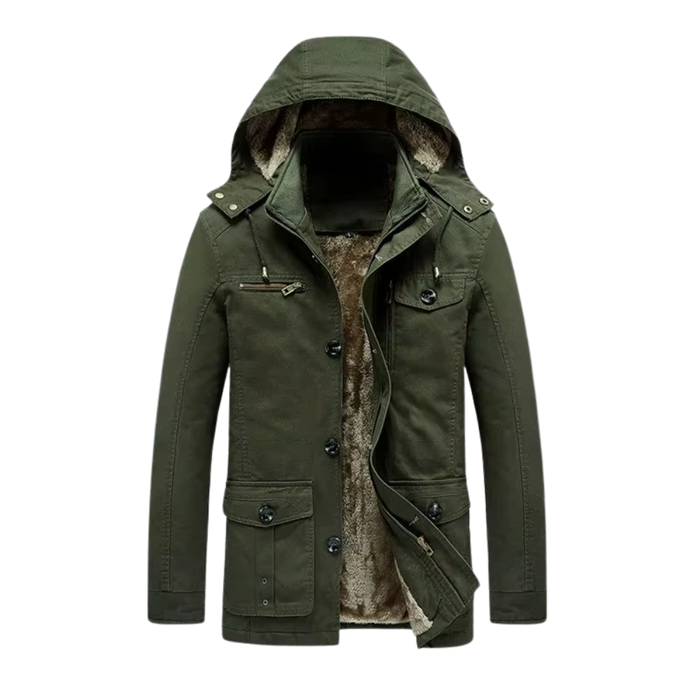 Elegante wattierte Premium-Winterjacke