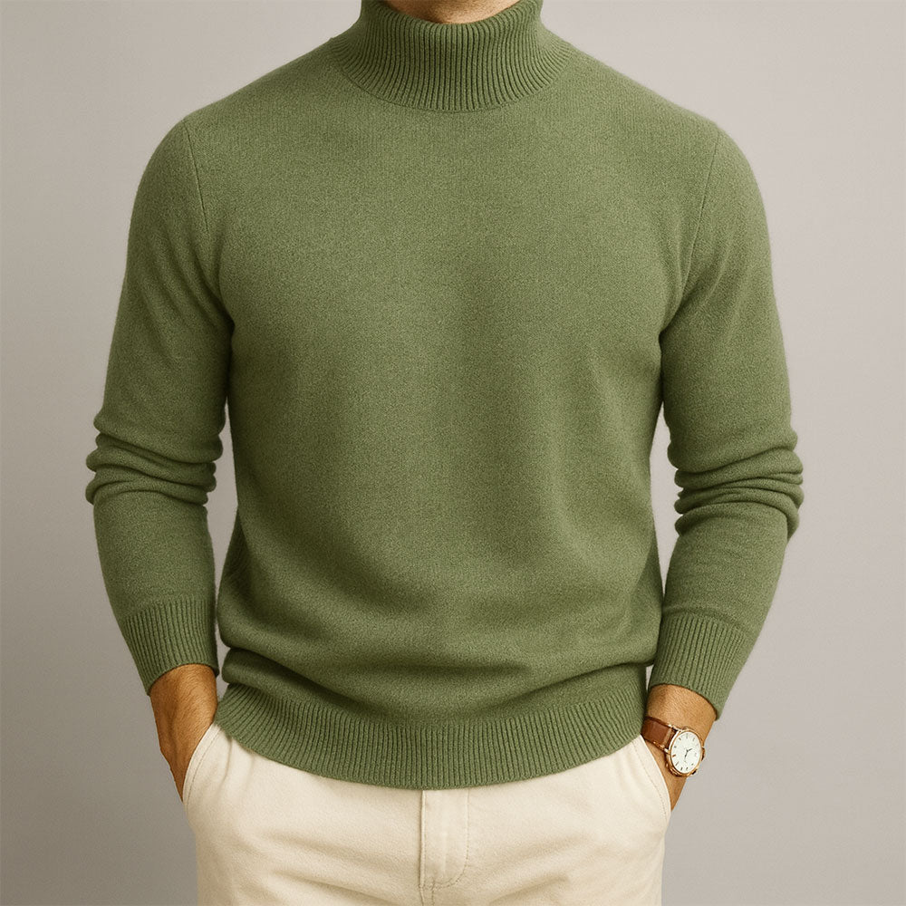Eleganter Herren-Rollkragenpullover