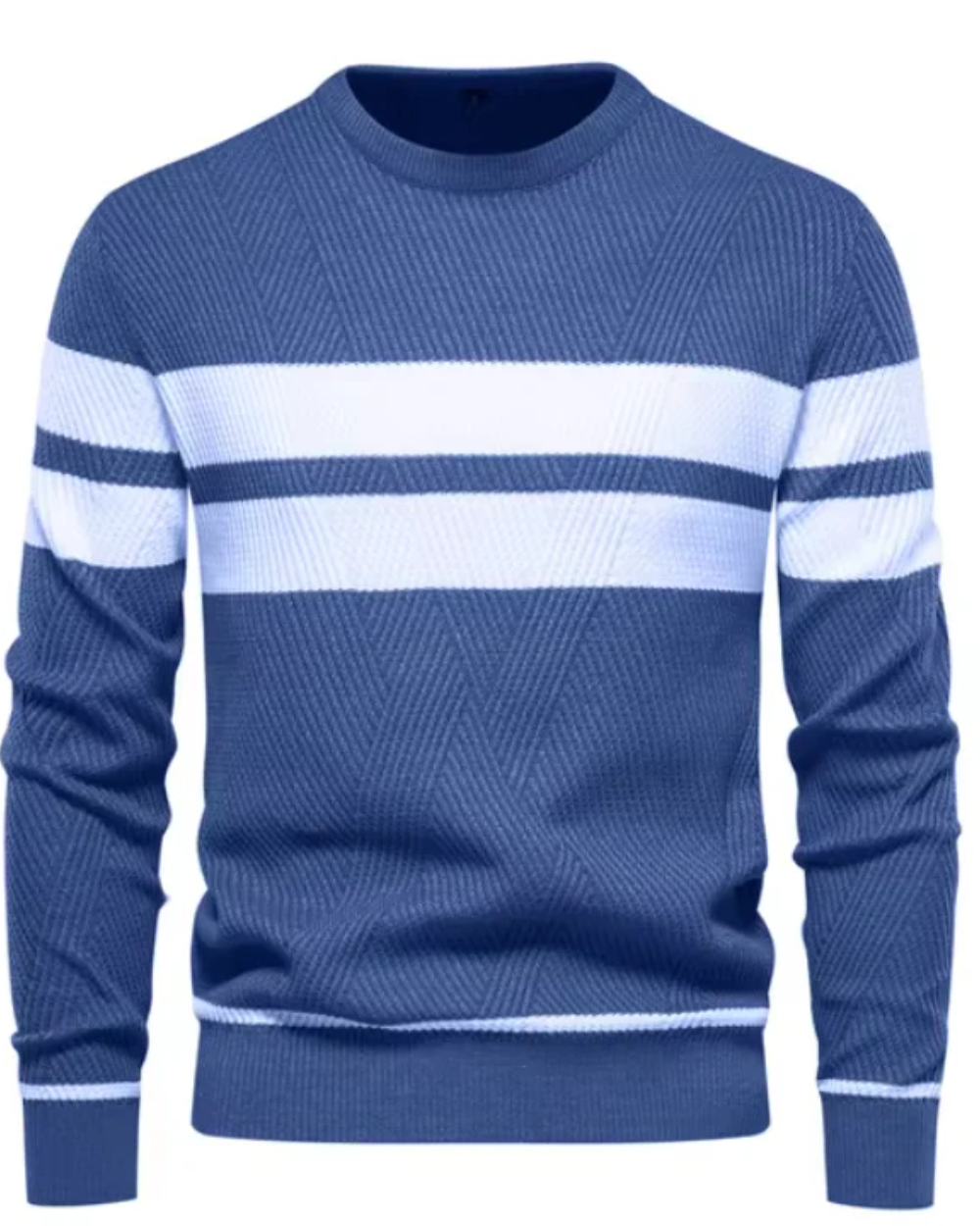 Stylischer Herrenpullover mit Streifen