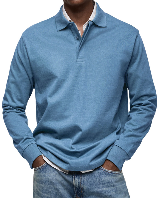 Lässiger Polo-Pullover