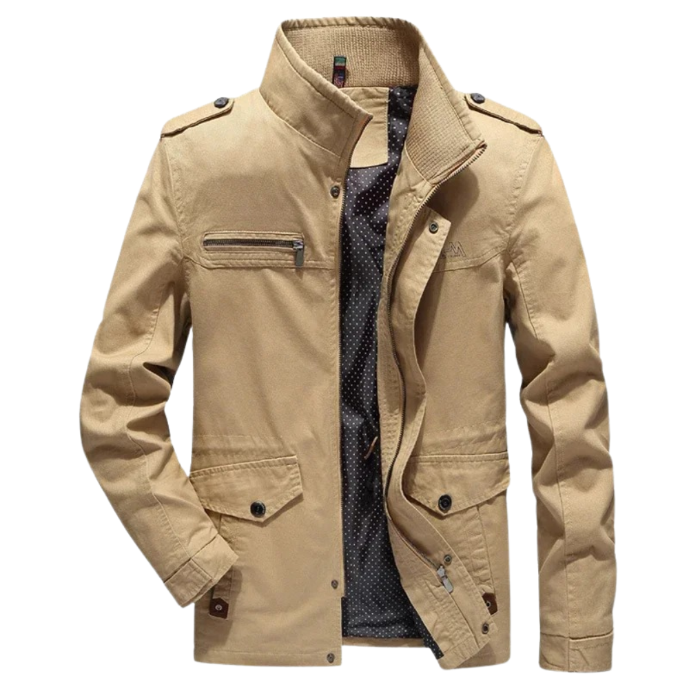 Elegante Cargo-Jacke aus Baumwolle