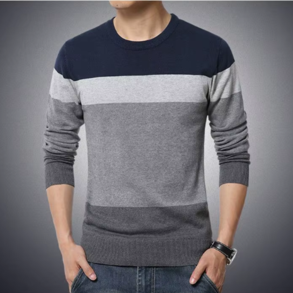Lässiger Herrenpullover aus Baumwolle