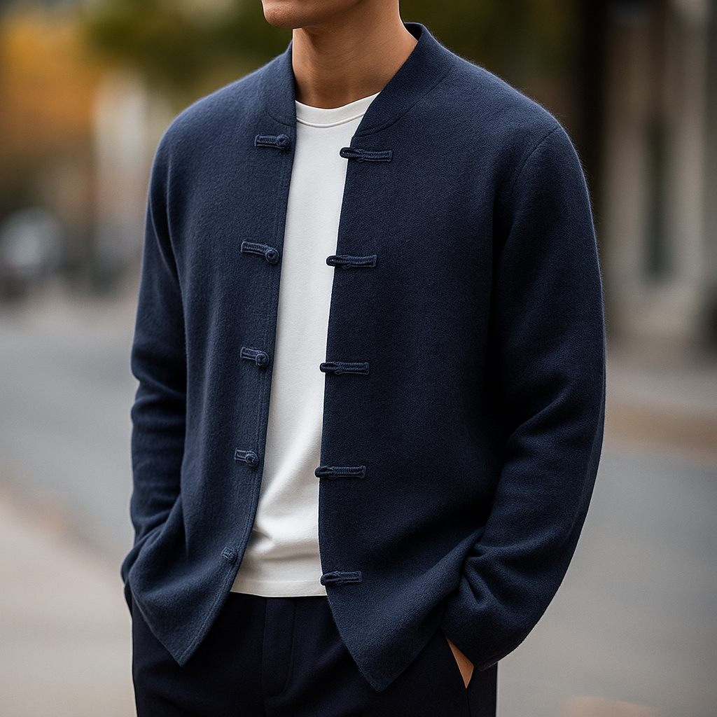 Elegante Kaschmir-Strickjacke