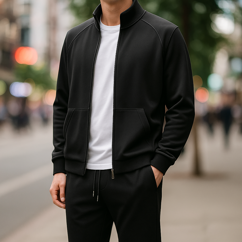 Eleganter, maßgeschneiderter Trainingsanzug