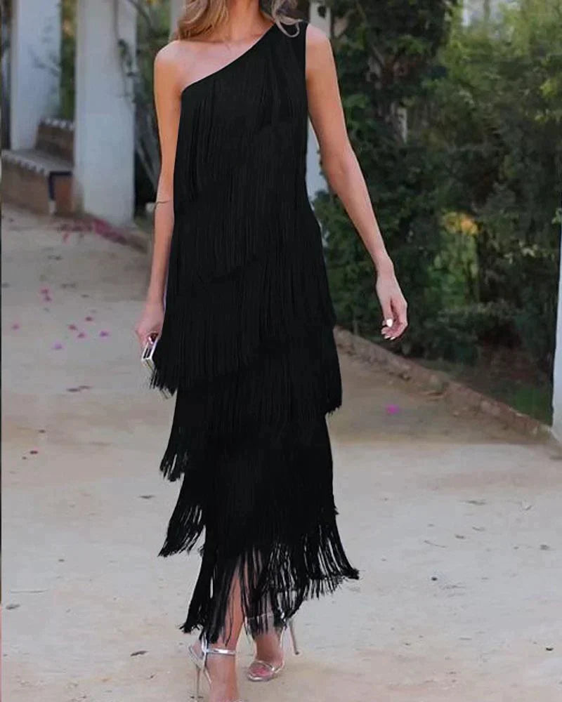 Elegantes Kleid mit Fransen