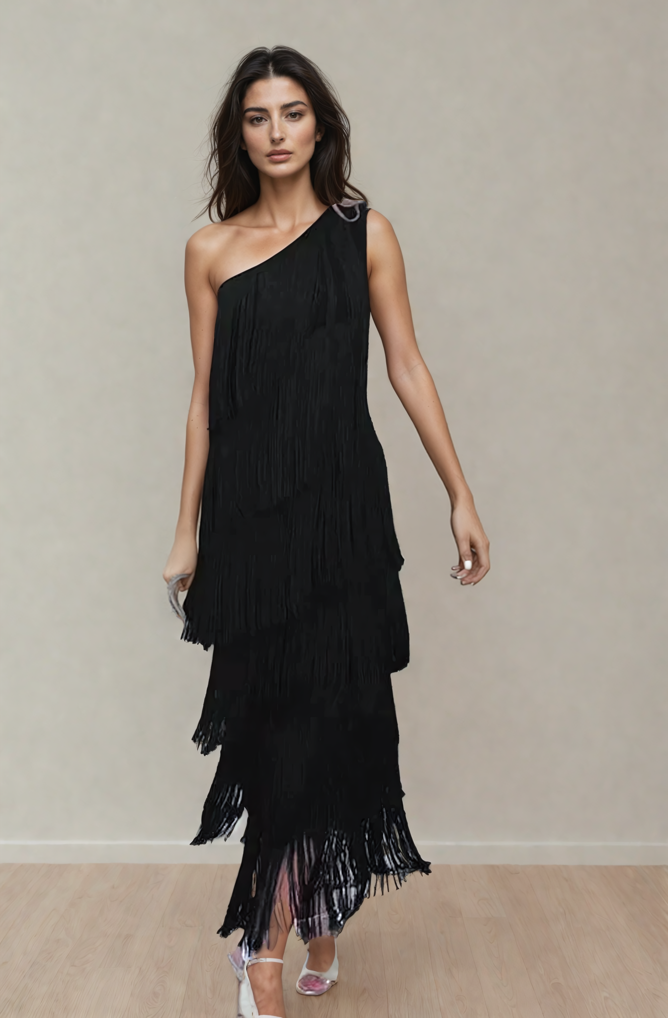 Elegantes Kleid mit Fransen