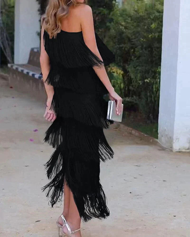 Elegantes Kleid mit Fransen