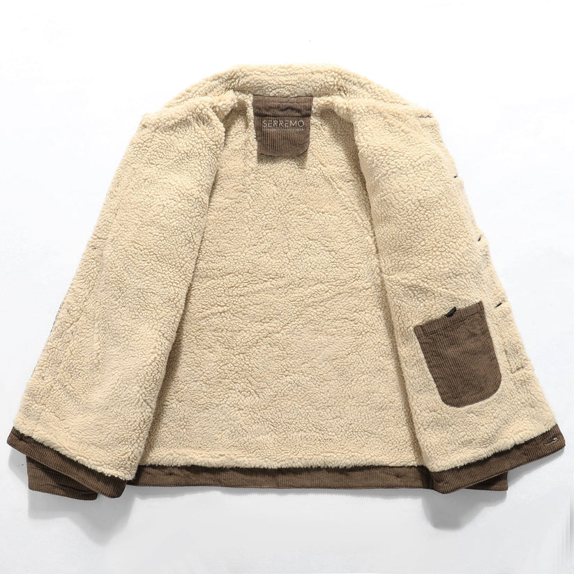 Lässige, mit Fleece gefütterte Jacke