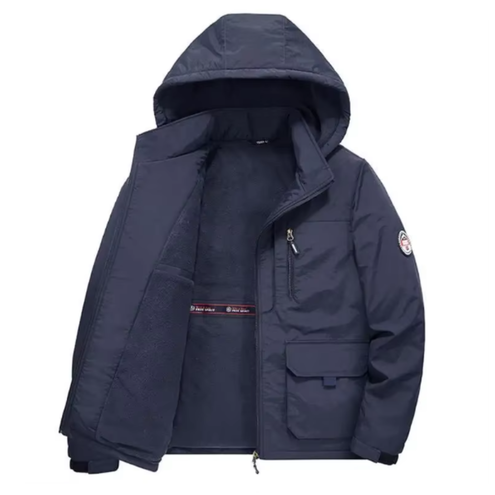 Mit Fleece gefütterte Jacke mit Verdickung