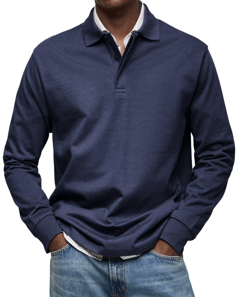 Lässiger Polo-Pullover