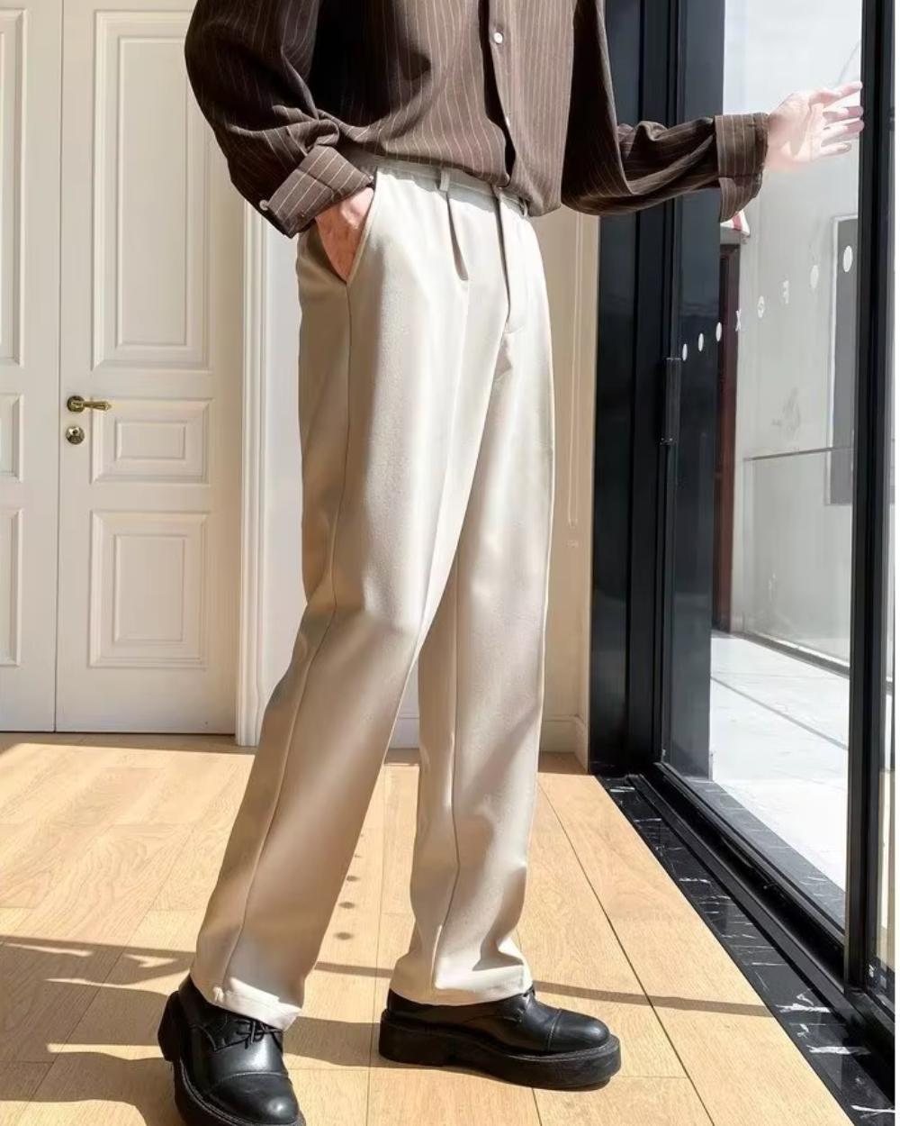 Milan Weit geschnittener Pantalon