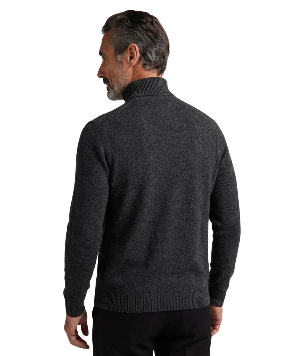 Schicker, dick gewirkter Rollkragenpullover aus Wolle