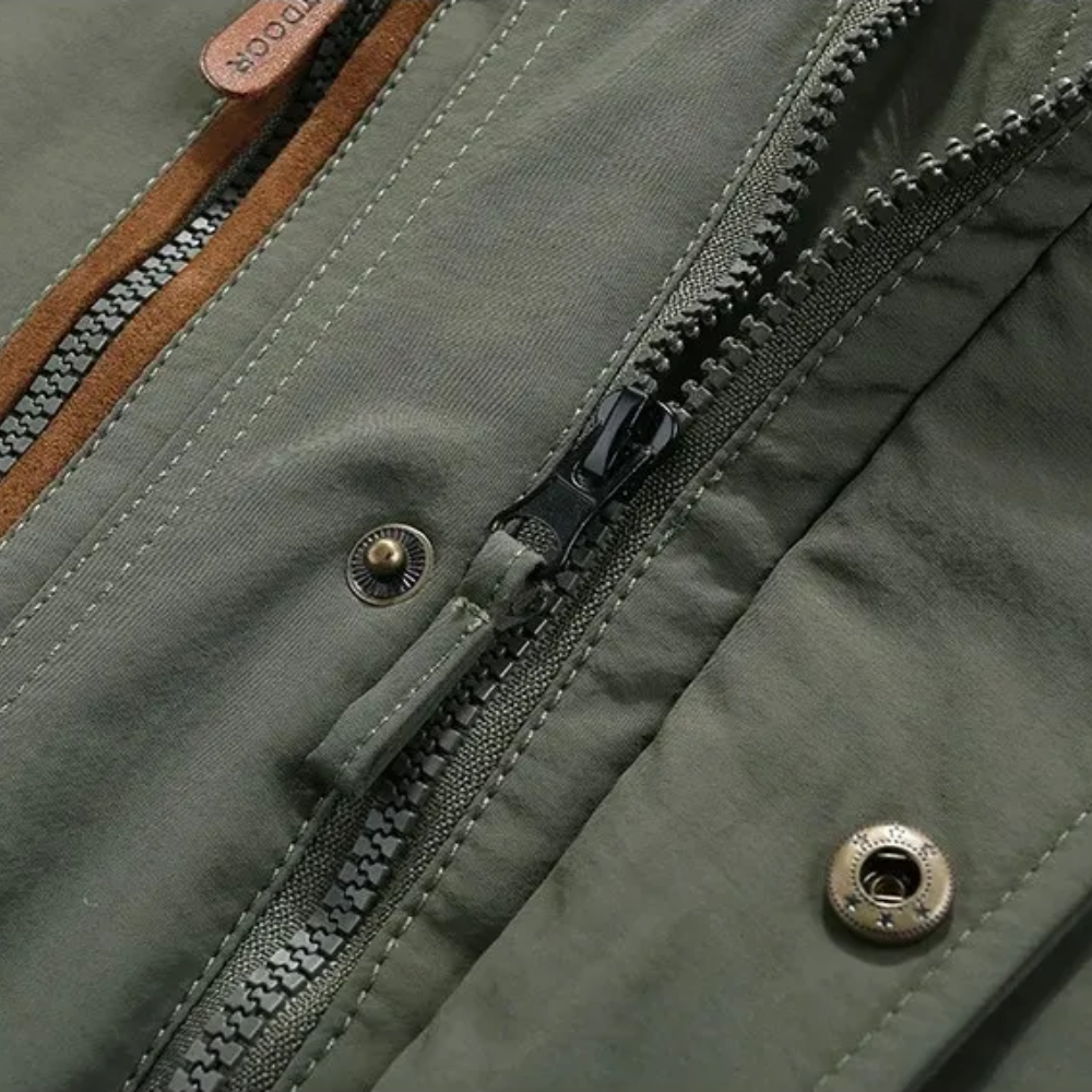 Elegante wattierte Winterjacke