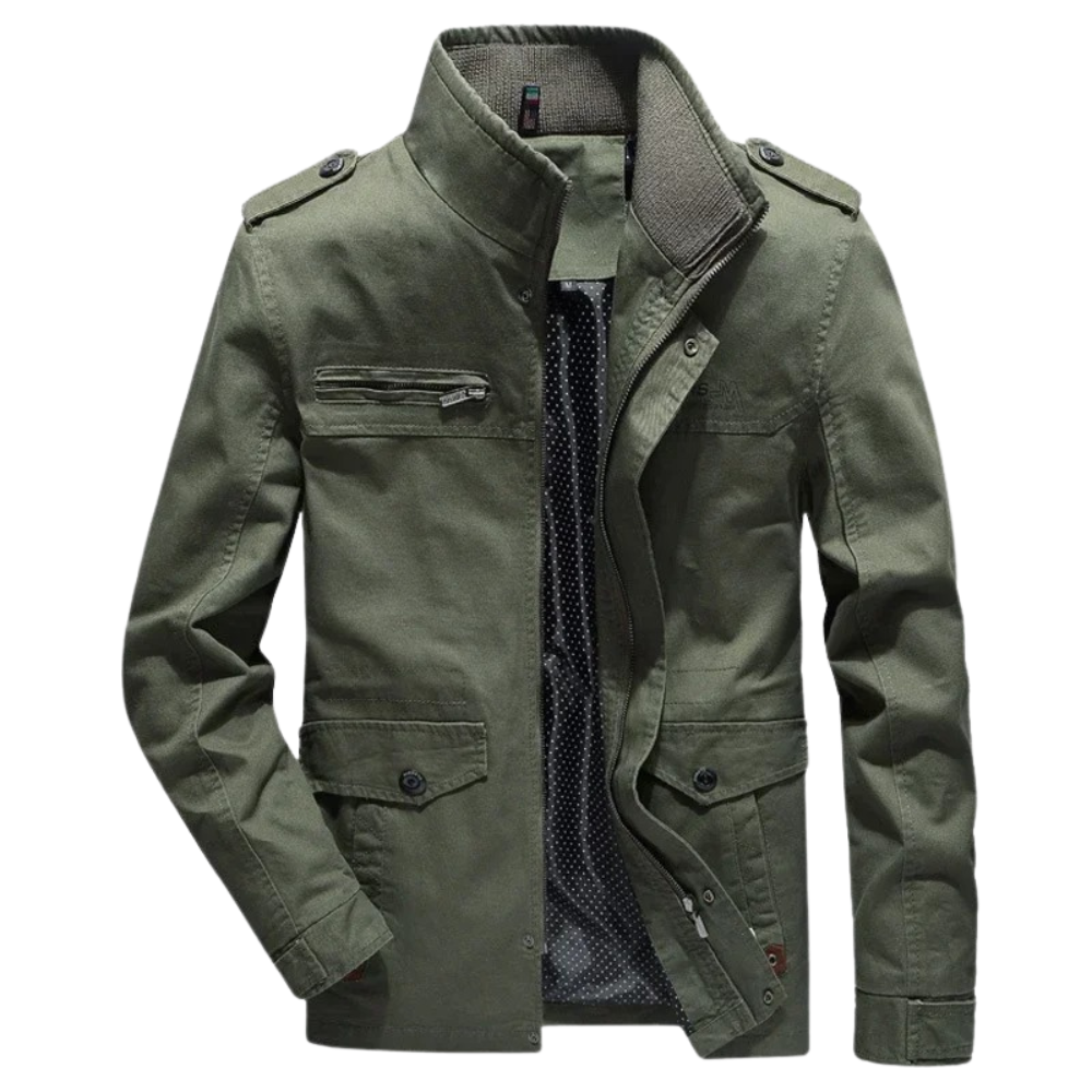 Elegante Cargo-Jacke aus Baumwolle