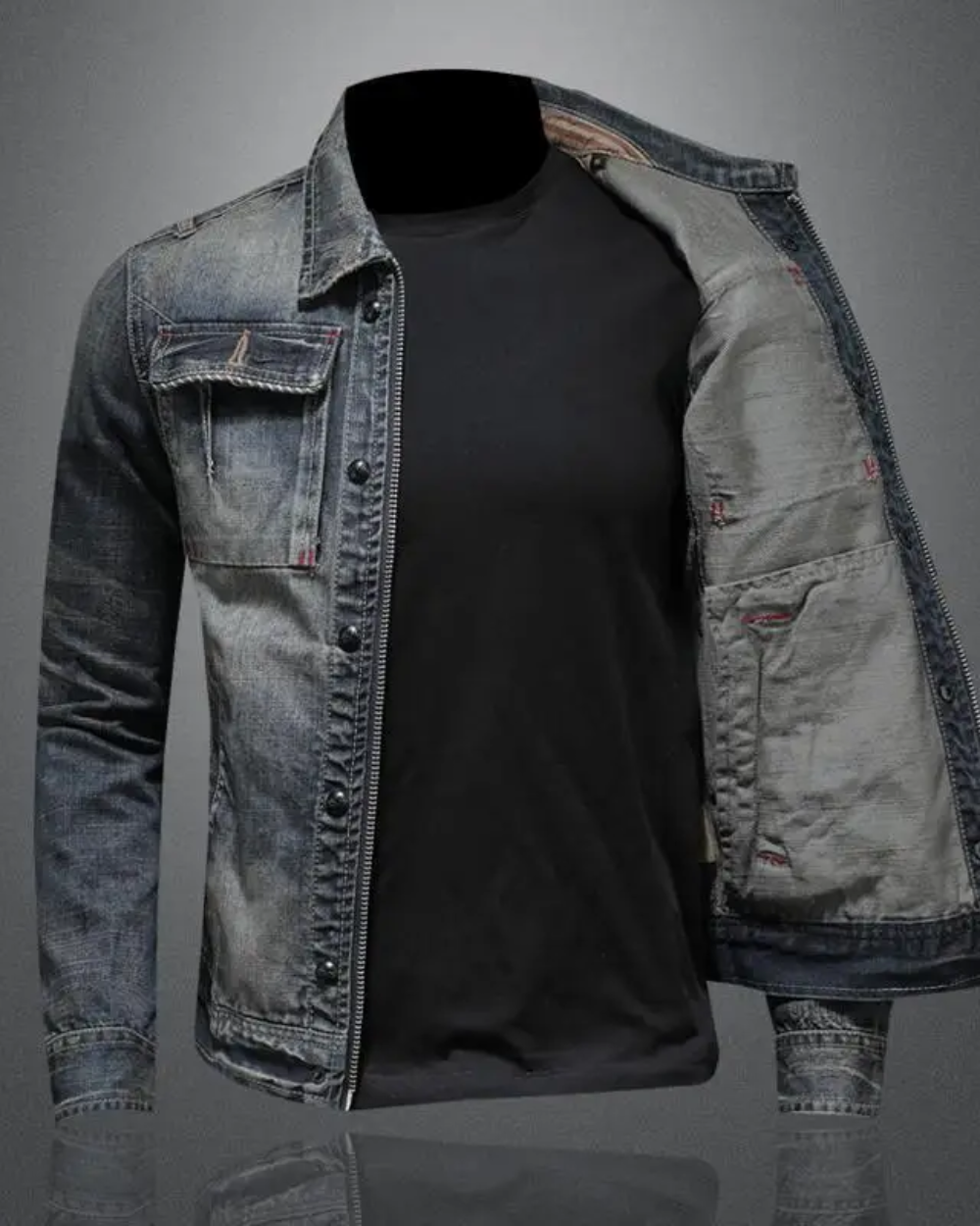 Premium-Denim-Jacke
