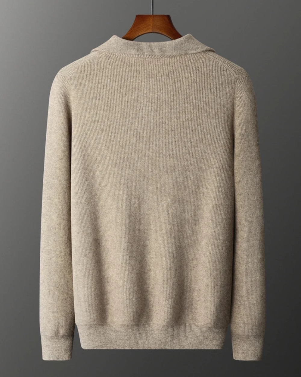 Portofino Kaschmir Pullover mit halbem Reißverschluss