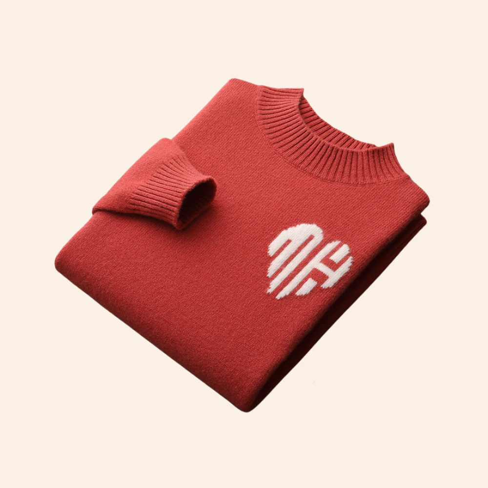 Bora Bora Pullover mit Herz aus Kaschmir