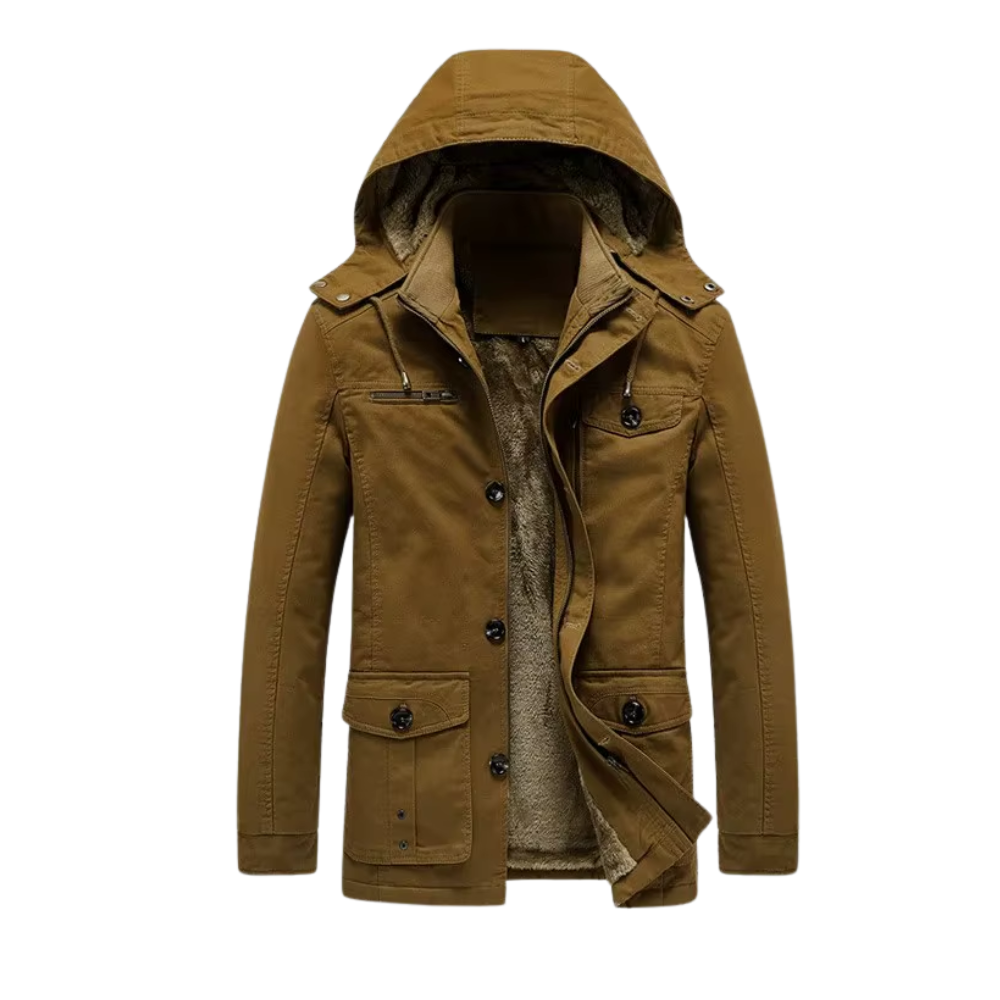 Elegante wattierte Premium-Winterjacke