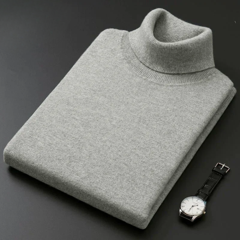 Eleganter Rollkragenpullover aus Baumwolle