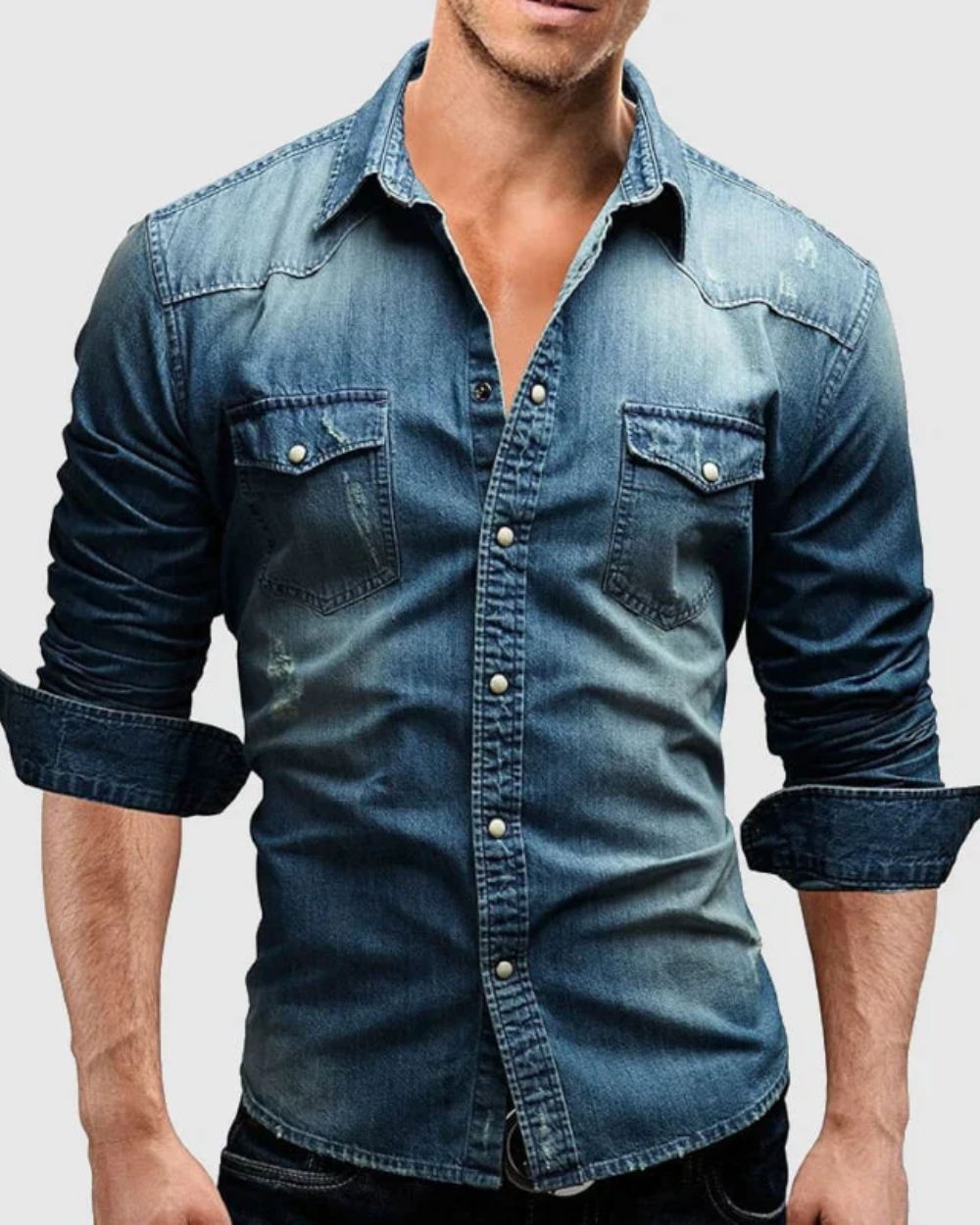 Denim-Hemd