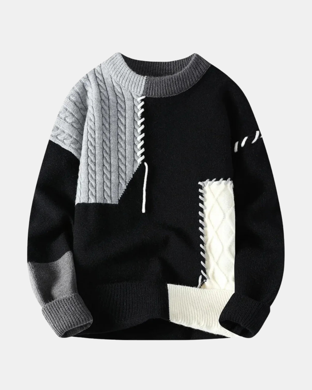 Amadeo Patchwork-Pullover