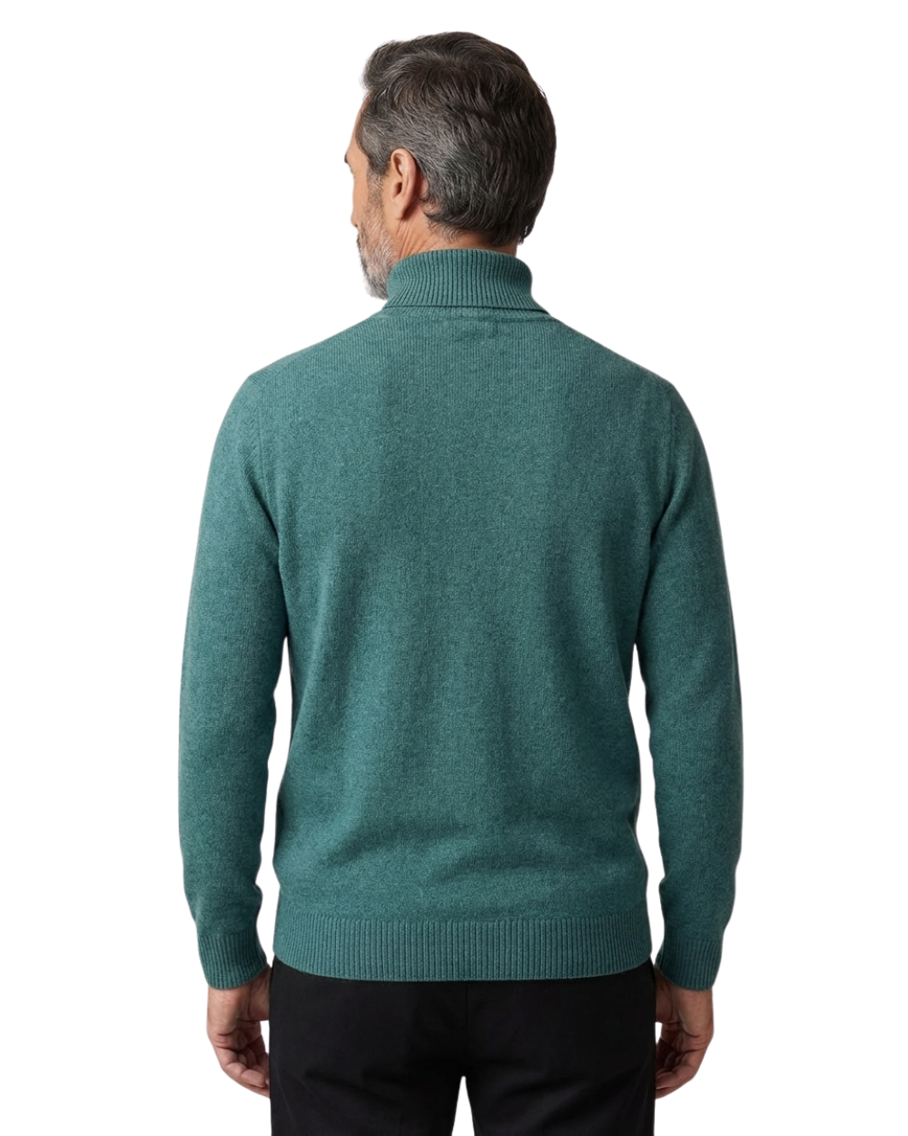 Lässiger Rollkragenpullover aus Wolle
