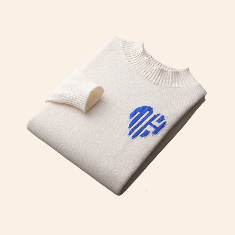 Bora Bora Pullover mit Herz aus Kaschmir