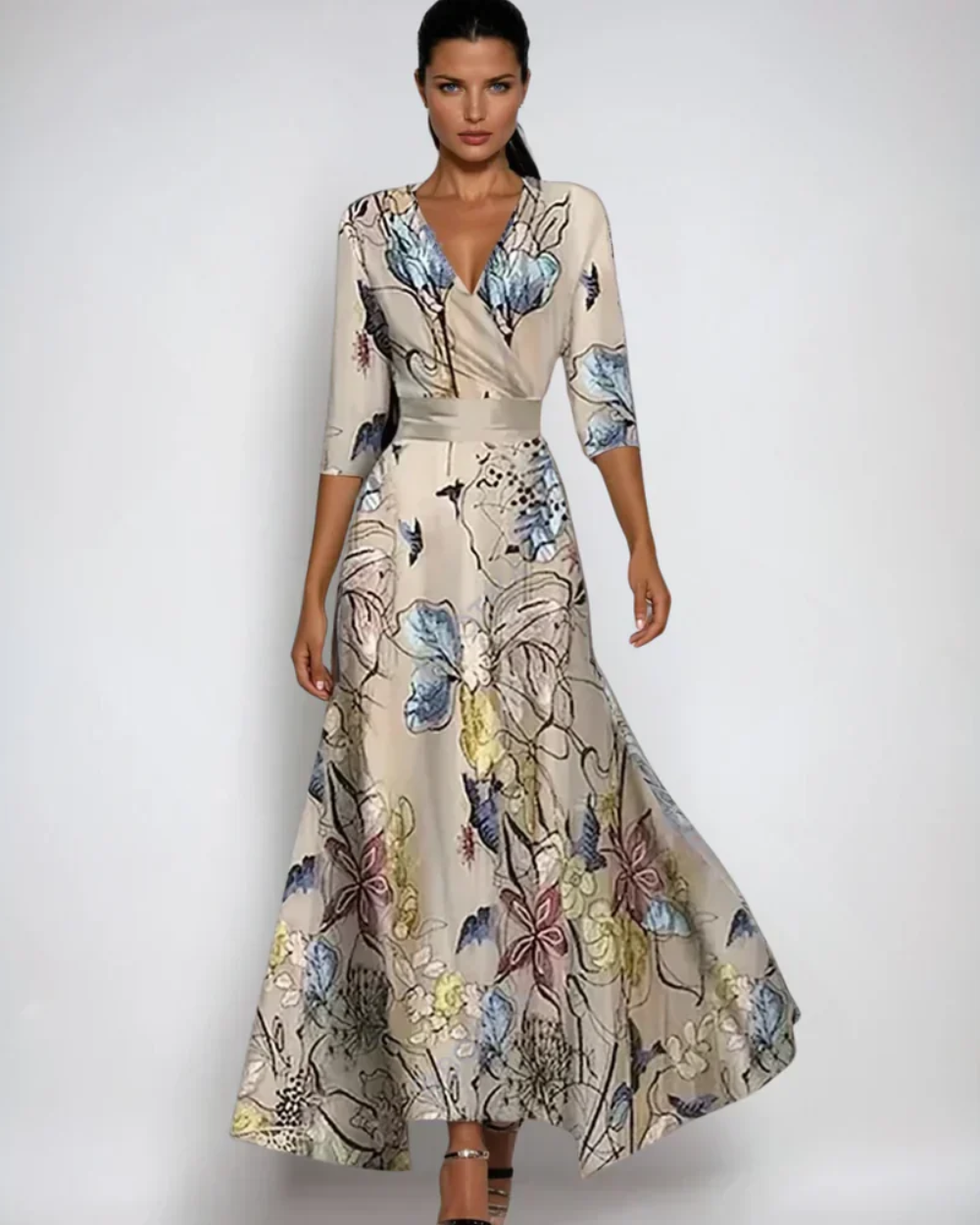 Monza Elegantes Blumenkleid