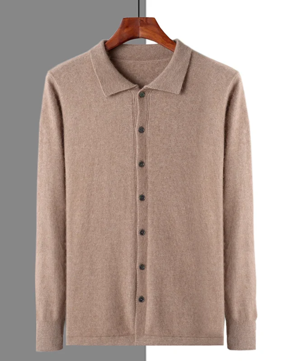 Planeta Kaschmir-Knopf-Strickjacke