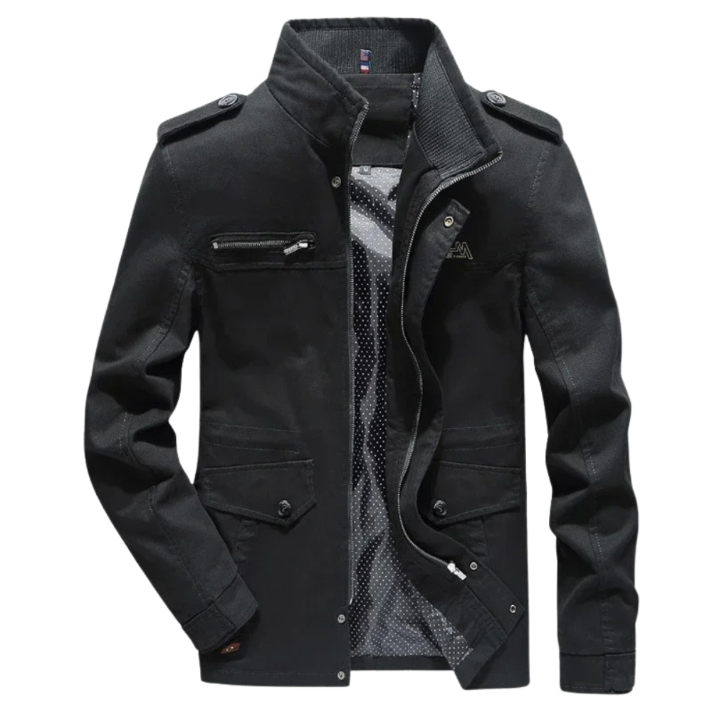 Elegante Cargo-Jacke aus Baumwolle
