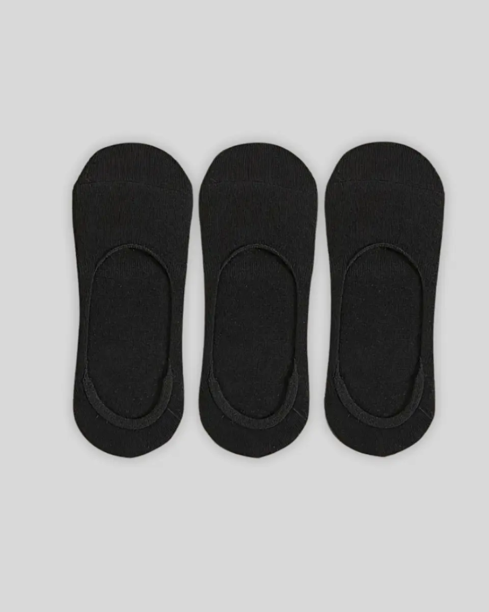 3 Paar unsichtbare Socken - Schwarz