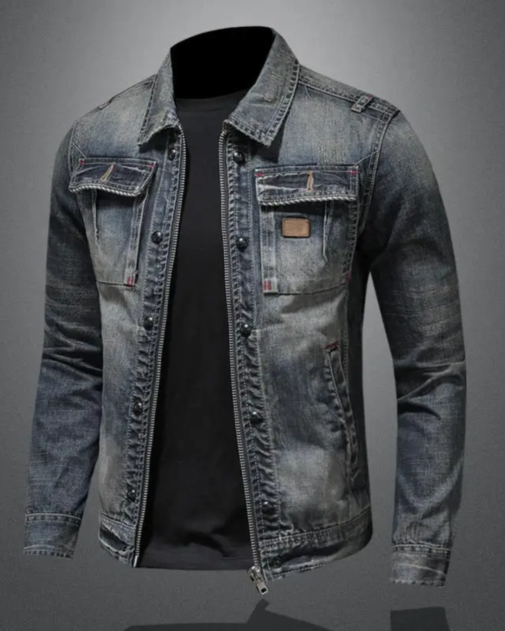 Premium-Denim-Jacke