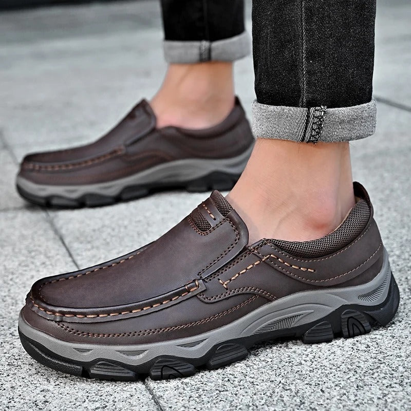 Elegante Lederschuhe zum Hineinschlüpfen
