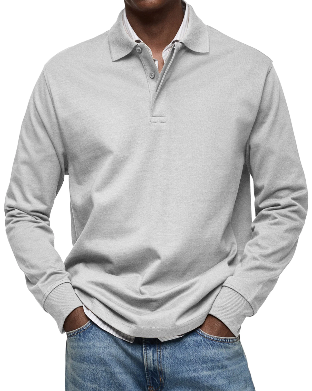 Lässiger Polo-Pullover