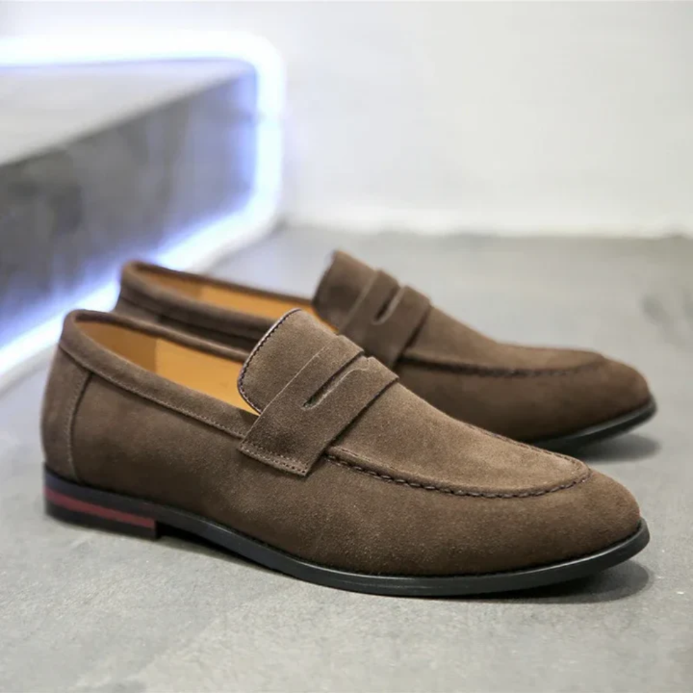 Sommer-Loafers aus Wildleder