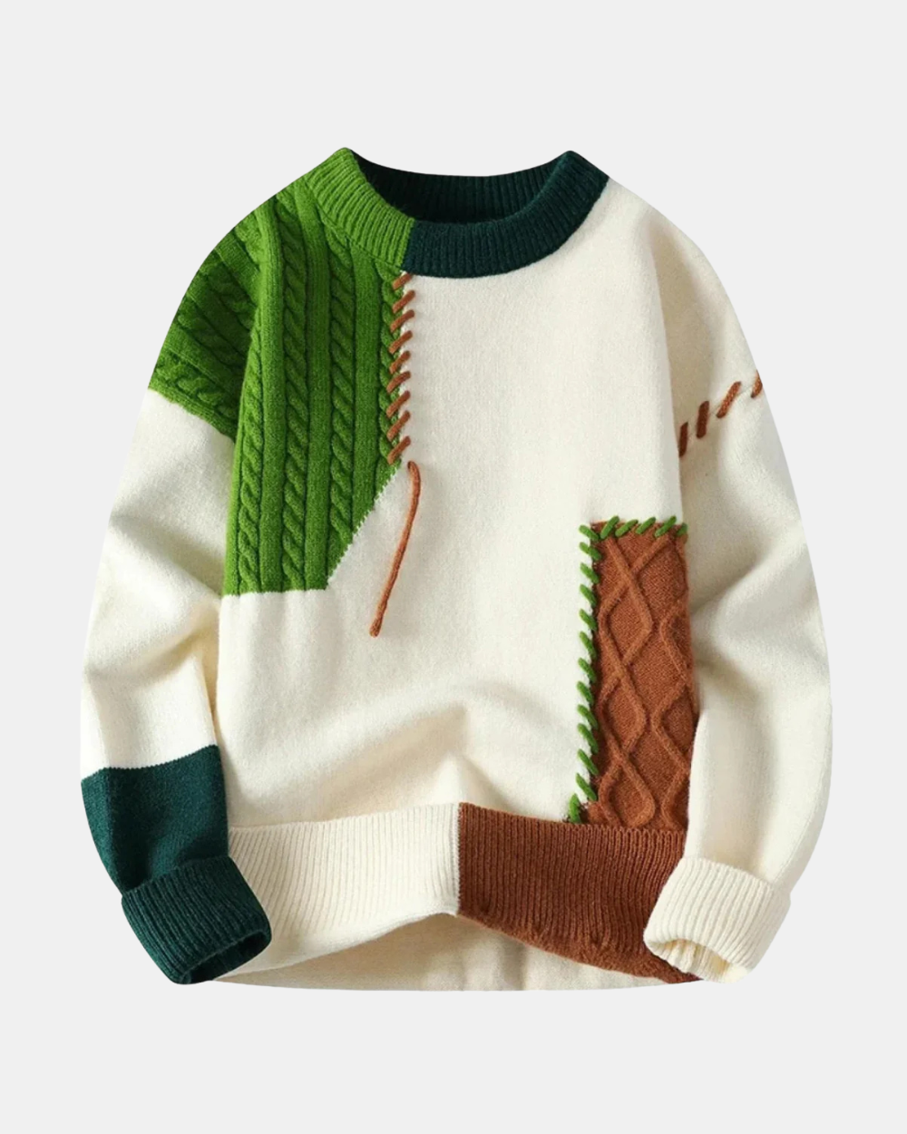 Amadeo Patchwork-Pullover