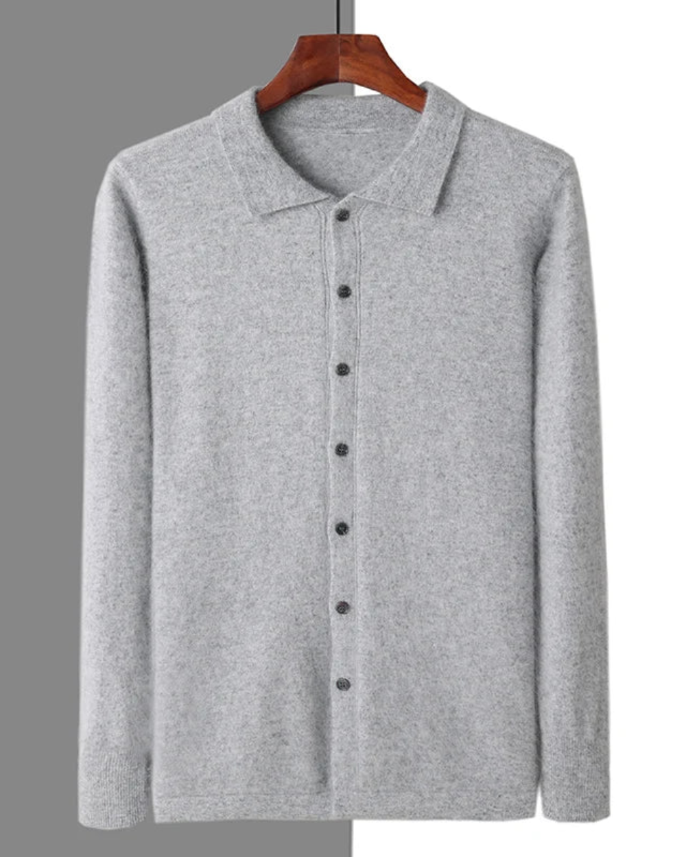 Planeta Kaschmir-Knopf-Strickjacke