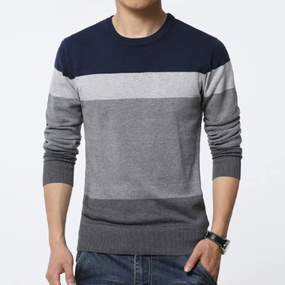 Lässiger Herrenpullover aus Baumwolle
