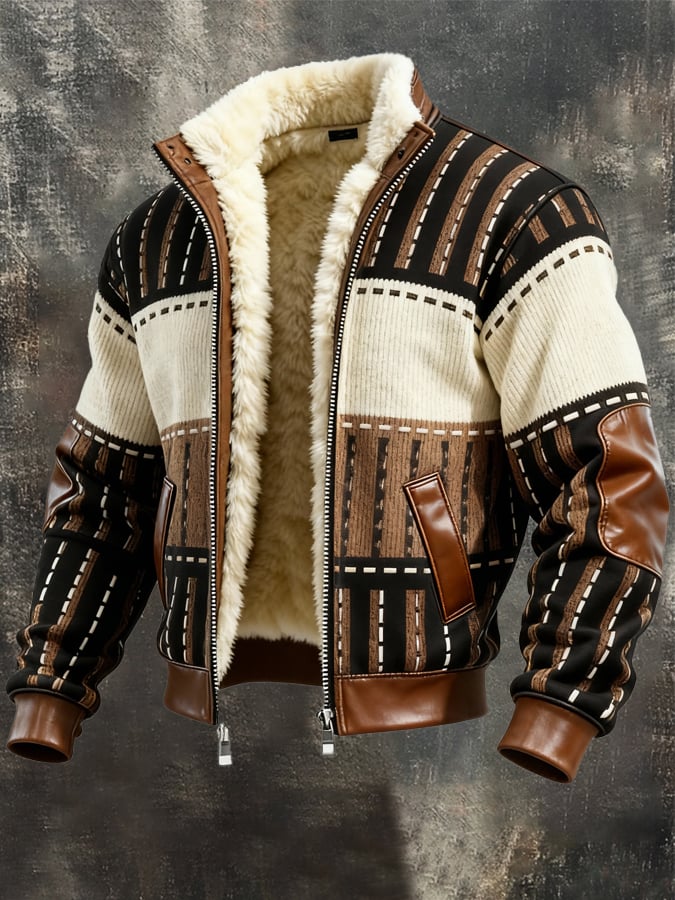 Retro-Jacke mit Fleecefutter