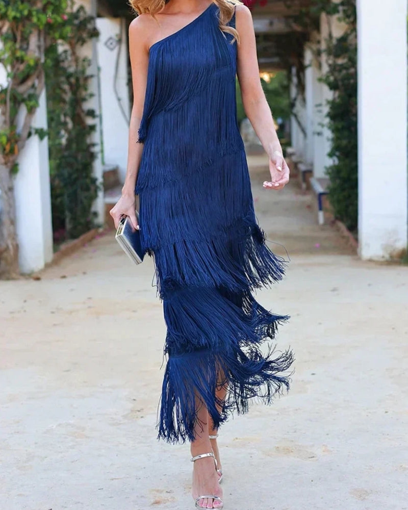 Elegantes Kleid mit Fransen